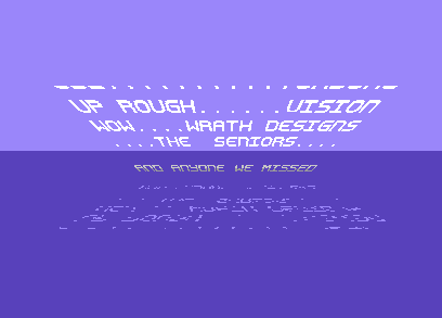 The Dive's reversed Star Wars scroller with its scaled, scattered reflection on the water below
