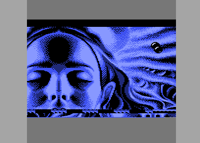The part without the covering sprites: linecrunch garbage visible along the bottom of the picture